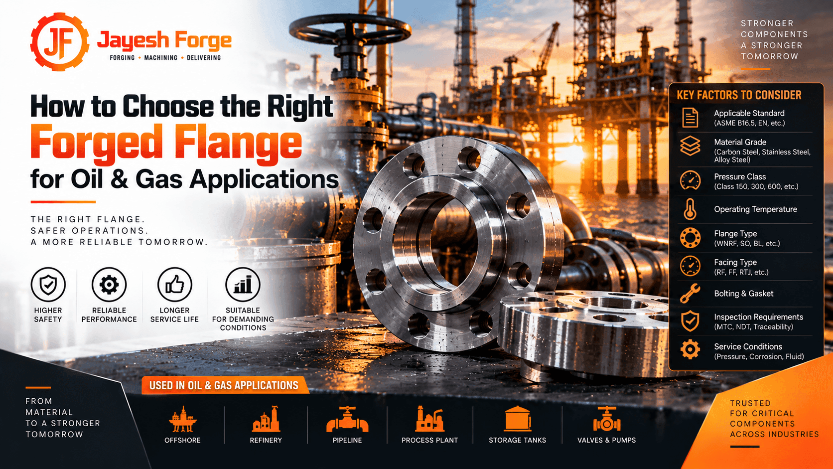 How to Choose the Right Forged Flange for Oil & Gas Applications